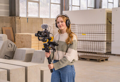 Mediamatik Lernende mit Video Equipment